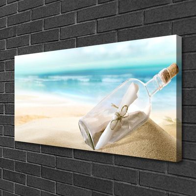 Bild canvas Beach Bottle Letter Art