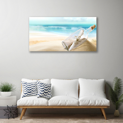 Bild canvas Beach Bottle Letter Art