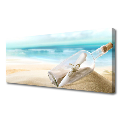 Bild canvas Beach Bottle Letter Art