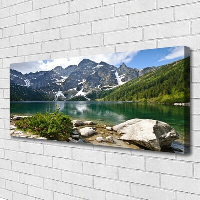 Fototryck canvas Lake Mountain Landskap