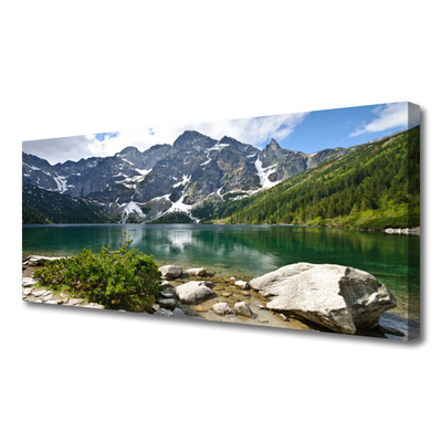 Fototryck canvas Lake Mountain Landskap