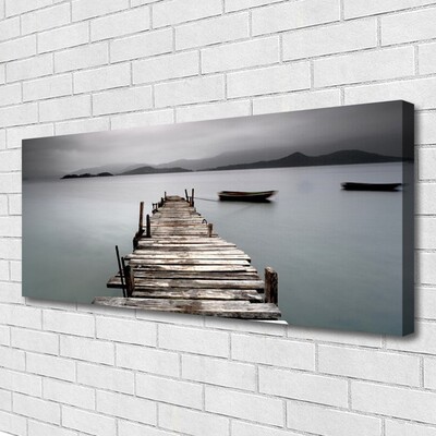 Fototryck canvas Bridge Sea arkitektur