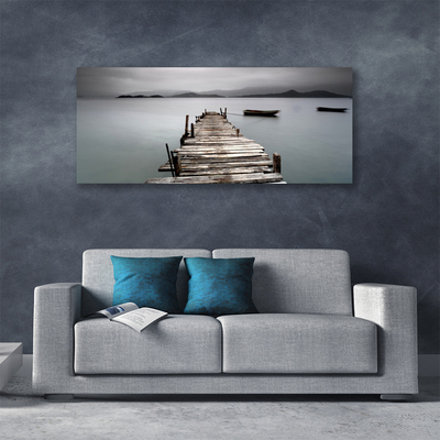 Fototryck canvas Bridge Sea arkitektur