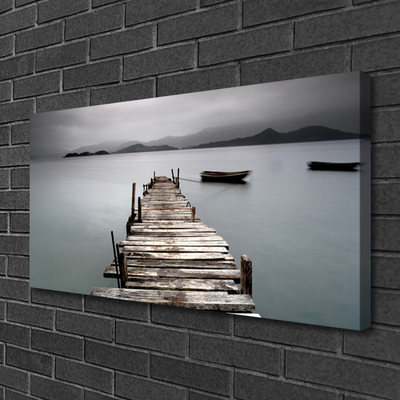 Fototryck canvas Bridge Sea arkitektur