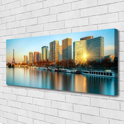 Bild canvas City Sea Houses Paris