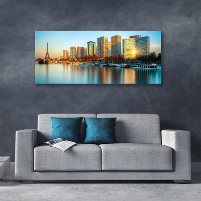 Bild canvas City Sea Houses Paris