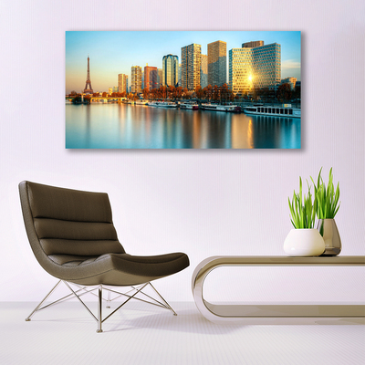 Bild canvas City Sea Houses Paris