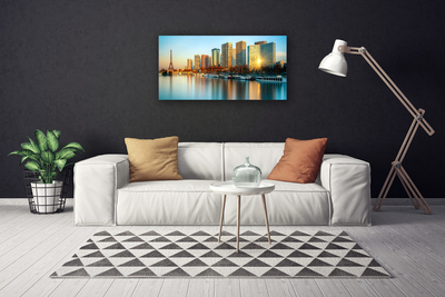 Bild canvas City Sea Houses Paris