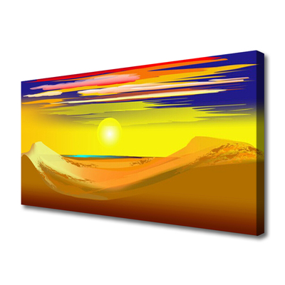 Canvas bild Desert Sun Art