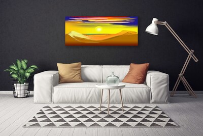 Canvas bild Desert Sun Art