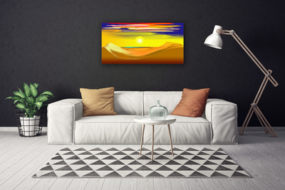 Canvas bild Desert Sun Art