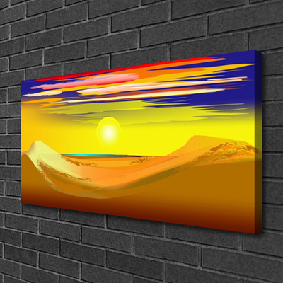 Canvas bild Desert Sun Art