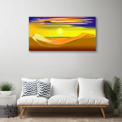 Canvas bild Desert Sun Art