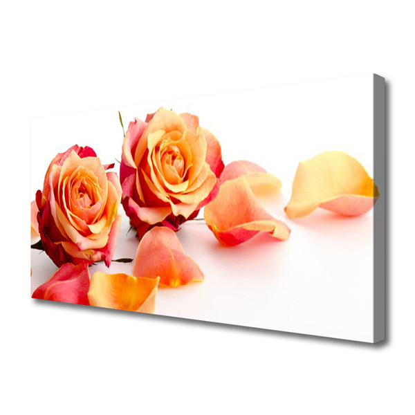 Canvas bild Roses Blommor Plant