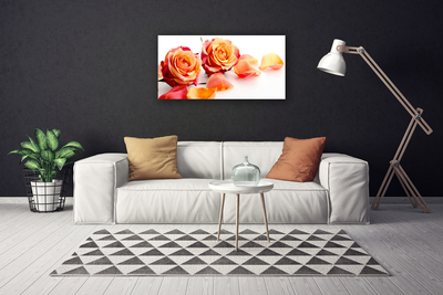 Canvas bild Roses Blommor Plant