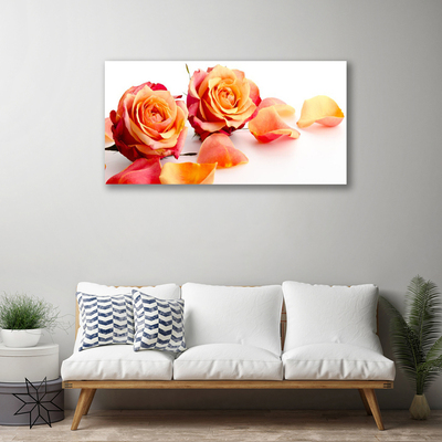 Canvas bild Roses Blommor Plant