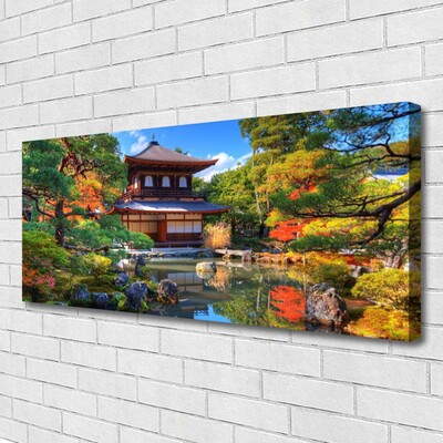 Bild på duk Trädgård Japan landskap
