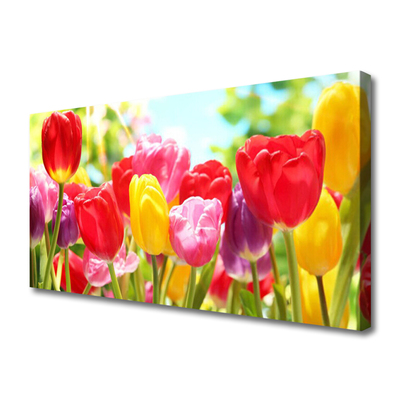 Fototryck canvas Tulpaner Blommor Plant