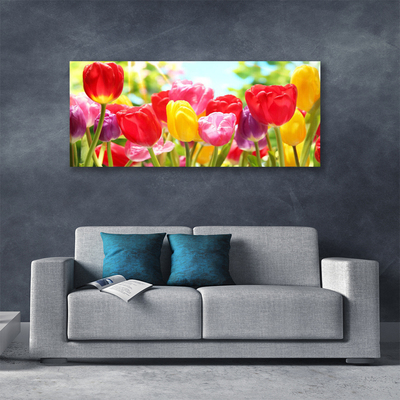 Fototryck canvas Tulpaner Blommor Plant