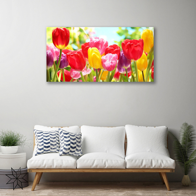 Fototryck canvas Tulpaner Blommor Plant
