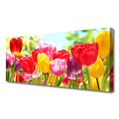 Fototryck canvas Tulpaner Blommor Plant