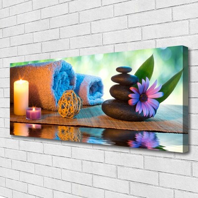 Fototryck canvas Spa blomma ljus