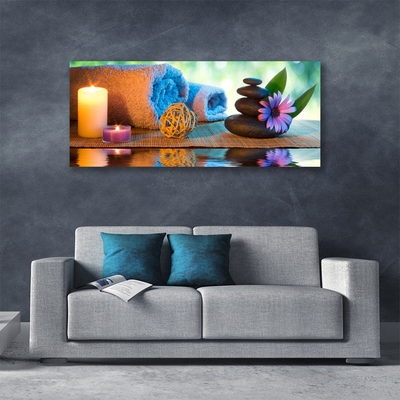 Fototryck canvas Spa blomma ljus