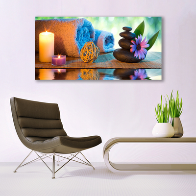 Fototryck canvas Spa blomma ljus