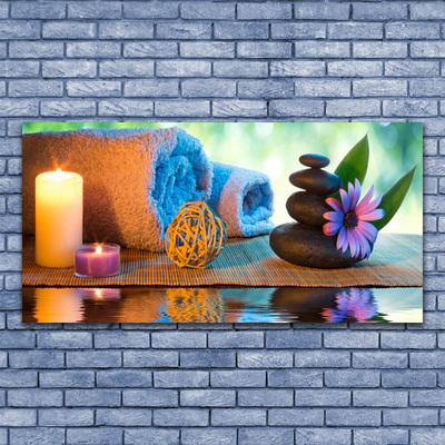 Fototryck canvas Spa blomma ljus