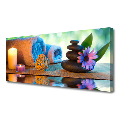 Fototryck canvas Spa blomma ljus