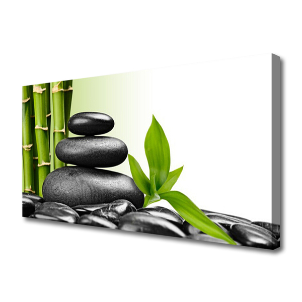 Canvas bild Bamboo Stones Zen Art