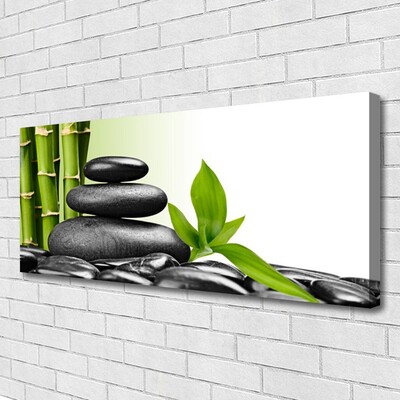 Canvas bild Bamboo Stones Zen Art