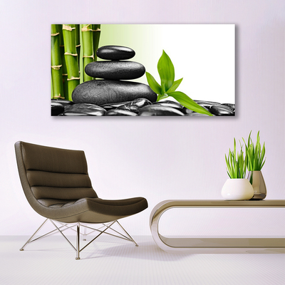 Canvas bild Bamboo Stones Zen Art