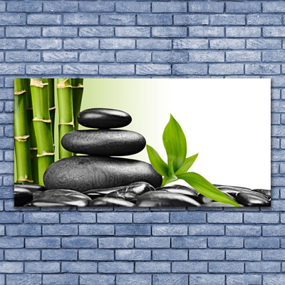 Canvas bild Bamboo Stones Zen Art