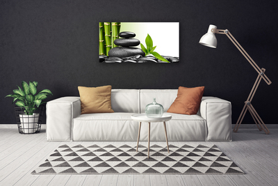 Canvas bild Bamboo Stones Zen Art