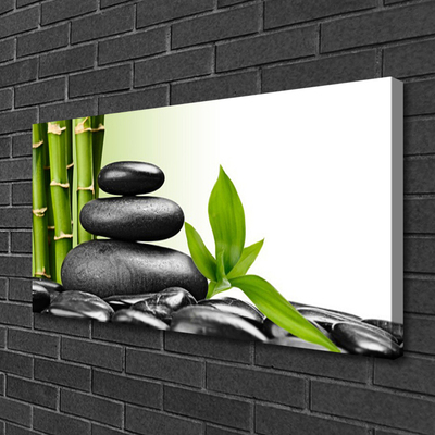 Canvas bild Bamboo Stones Zen Art