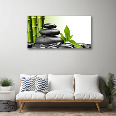 Canvas bild Bamboo Stones Zen Art