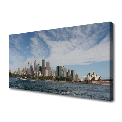 Bild canvas City Sea Houses Sydney