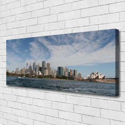 Bild canvas City Sea Houses Sydney