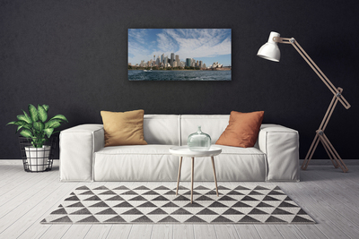 Bild canvas City Sea Houses Sydney