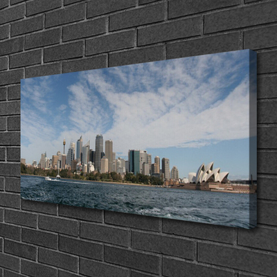 Bild canvas City Sea Houses Sydney