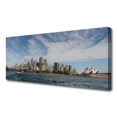 Bild canvas City Sea Houses Sydney