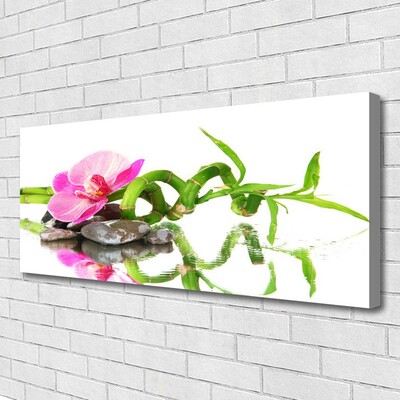 Bild canvas Bambu Flower Stones Art