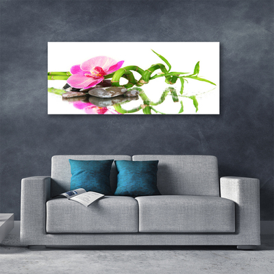 Bild canvas Bambu Flower Stones Art