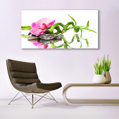 Bild canvas Bambu Flower Stones Art