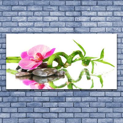 Bild canvas Bambu Flower Stones Art