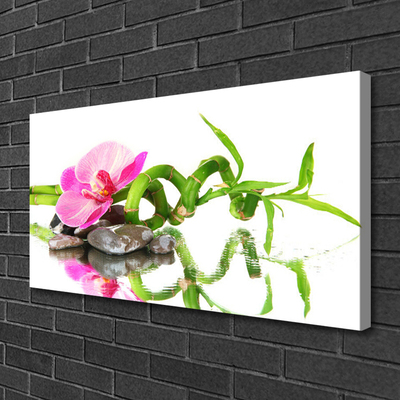 Bild canvas Bambu Flower Stones Art