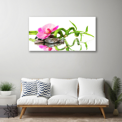 Bild canvas Bambu Flower Stones Art