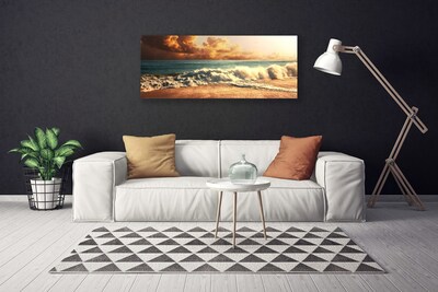 Bild på canvas Ocean Beach Waves Landskap