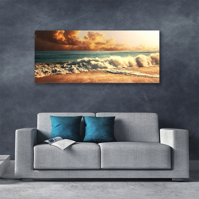 Bild på canvas Ocean Beach Waves Landskap